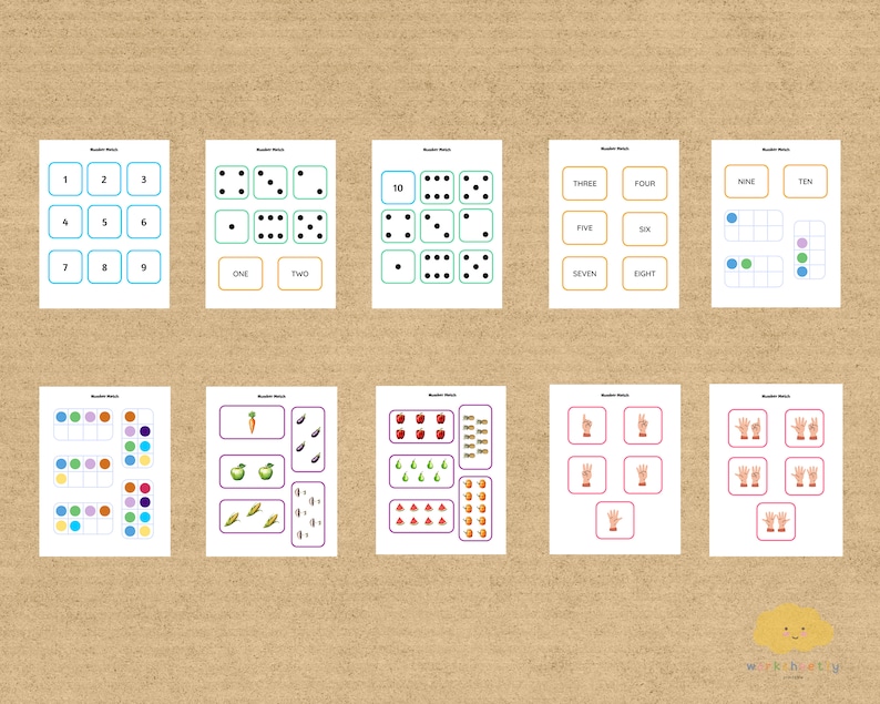 Preschool Math Workbook: Count to 10 Activity Book (printable ...