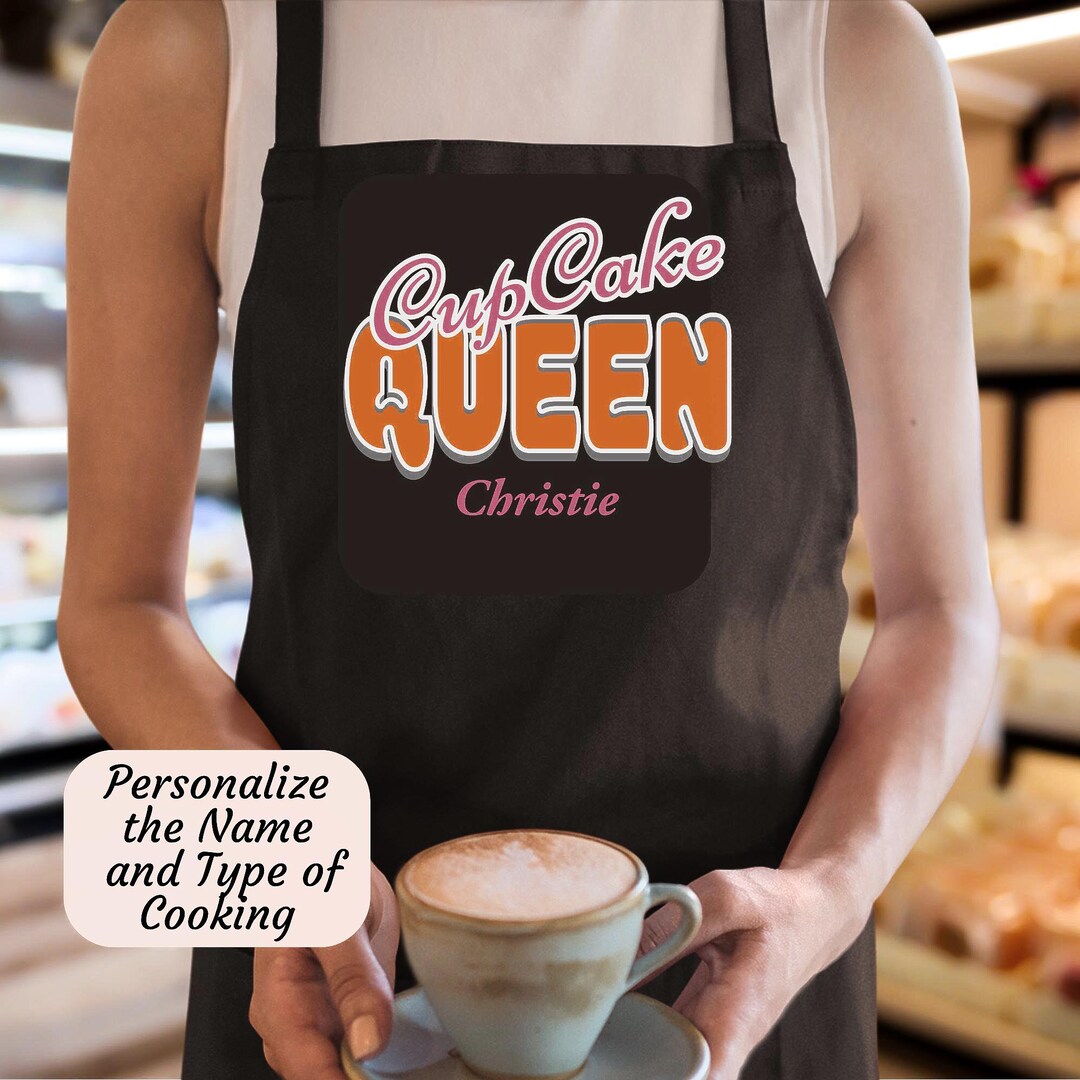 Custom Cook Personalized Cooking Apron Kitchen Accessory Chef Gift Baker Present ...
