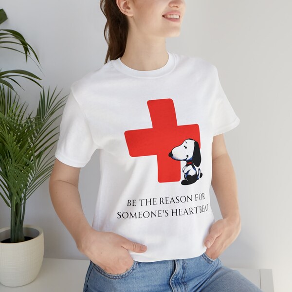 Snoopy Red Cross Shirt Etsy Denmark