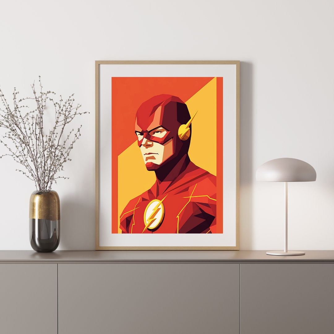 The Flash Minimalist PRINTABLE ART the Flash Print Download Flash ...