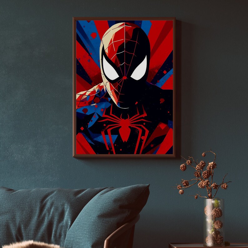 Spiderman Printable Wall Art Poster Spider-man Spider Wall Art Spider ...