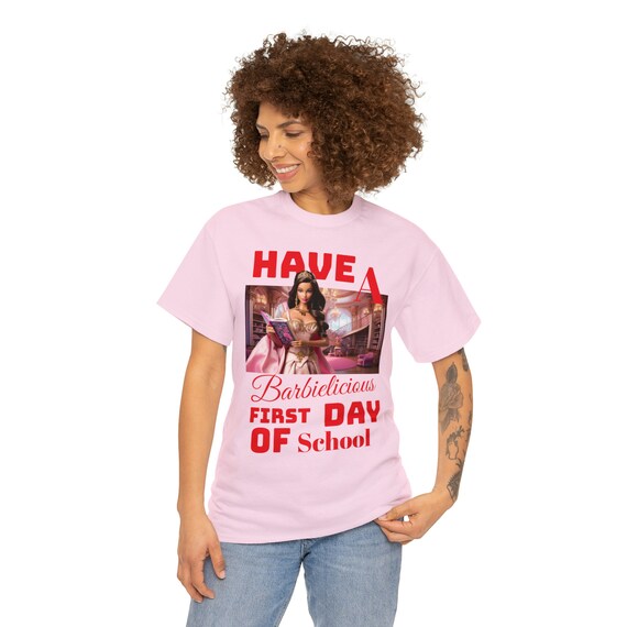 LATINA Barbie licious Happy First Day of School T-Shirt by Brad Michael Lindsey in Collaboration with Ink City Treasures Back-to-School Gift