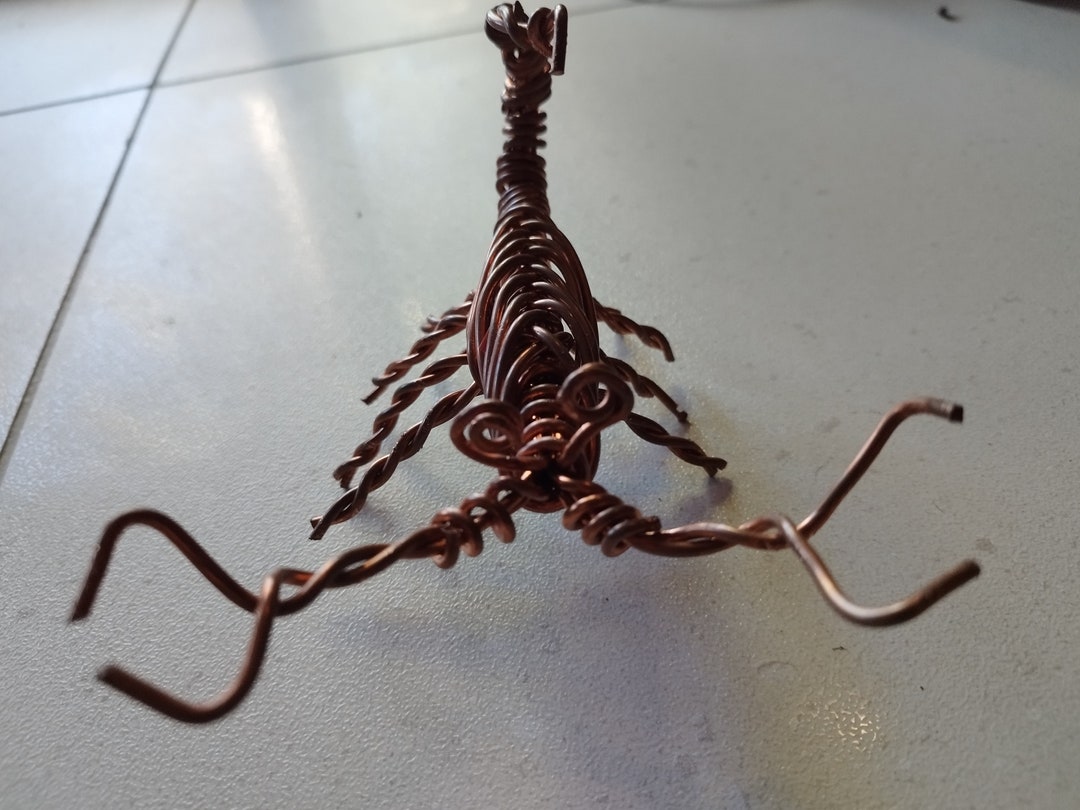Copper Wire Scorpion Sculpture Artwork 100 Pure Copper 192 Etsy