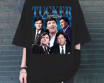 Tucker Carlson T-Shirt, Tucker Carlson Shirt, Tucker Carlson Tees, Hip hop Graphic, Unisex Tees, Bootleg Retro 90's Fans, Trendy Tee