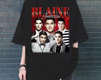 Blaine Anderson T-Shirt, Blaine Anderson Shirt, Hip hop Graphic, Unisex Shirt, Bootleg Retro 90's Fans Gift, Trendy Shirt, Gifts Men