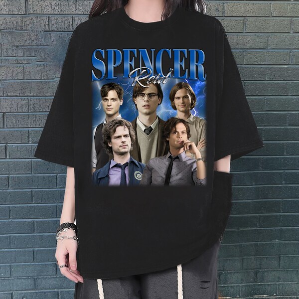 Spencer Reid T-Shirt, Spencer Reid Shirt, Spencer Reid Sweatshirt, Hip hop Graphic, Unisex Shirt, Bootleg Retro 90's Fans Gift, Trendy Shirt