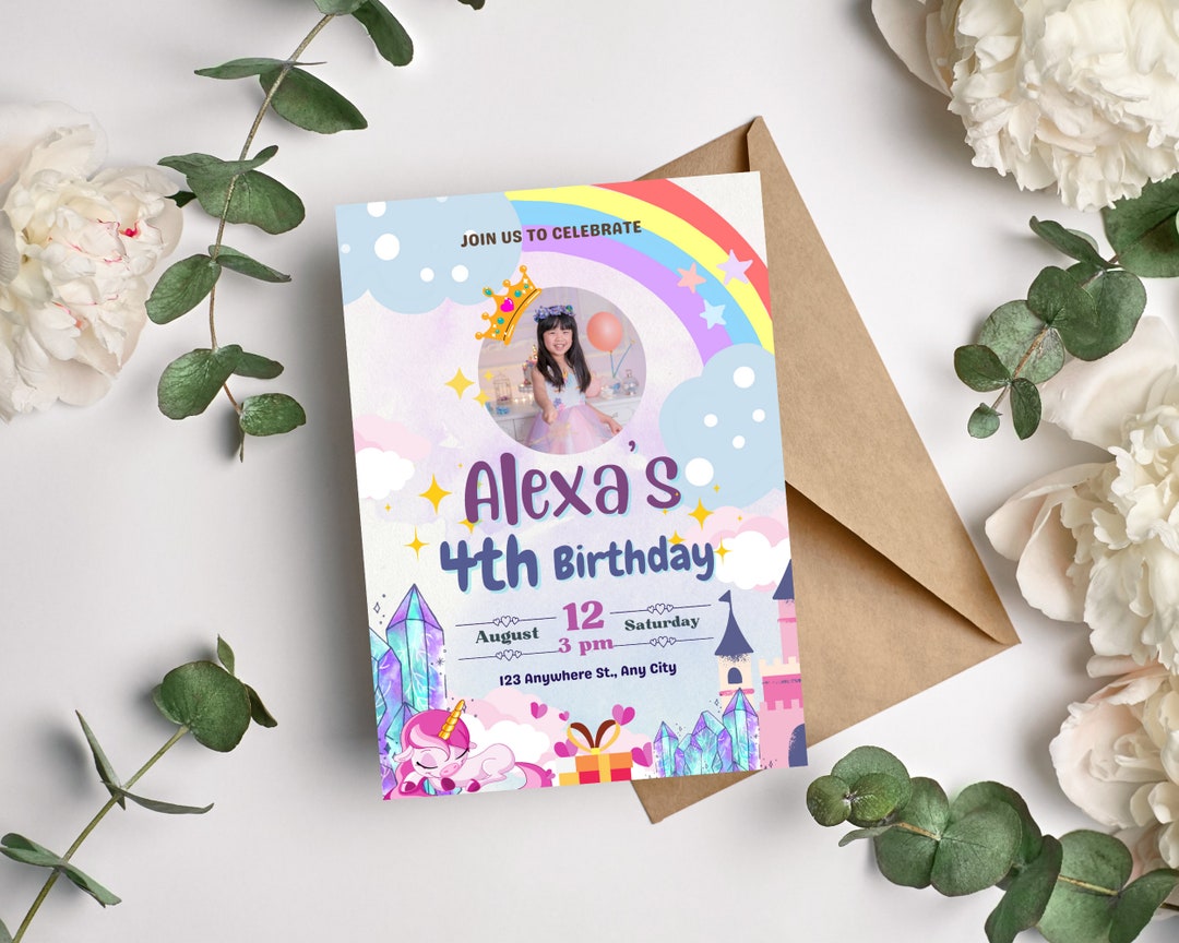 Canva Birthday Card Template Canva Birthday Card Mockup Etsy