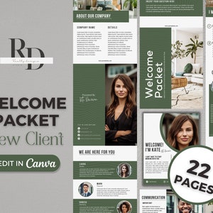 Real Estate Welcome Packet,Real Estate New Client Packet,Real Estate Marketing, Real Estate,Real Estate Template, Canva, presentation