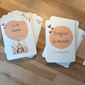 Pack cartes etapes Oursons