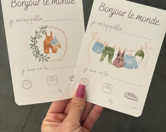 Cartes bonjour le monde
