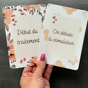 Cartes étapes parcours PMA fleuries image 2