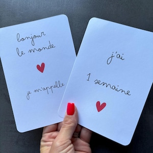 Cartes étapes petit cœur