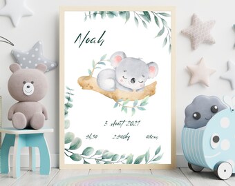 Koala birth poster