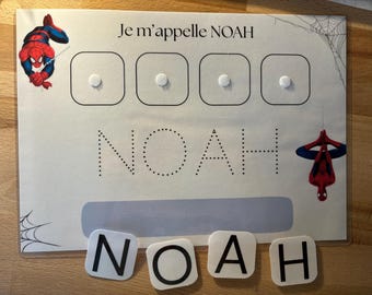 Support for learning your first name / theme of your choice
