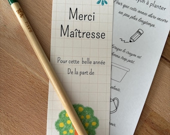 “Thank you teacher” plantable pencil
