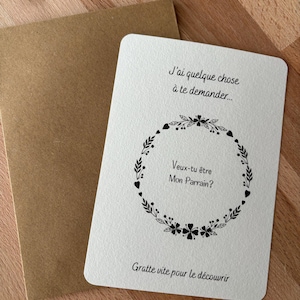 Carte à gratter à personnaliser