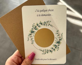 Carte à gratter à personnaliser