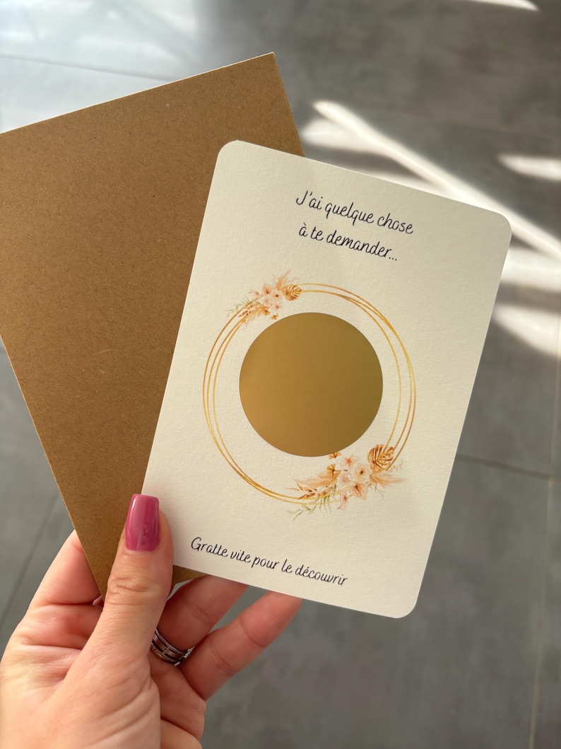 Carte à gratter à personnaliser afbeelding 1