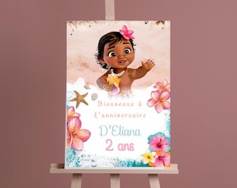 affiche bienvenue Vaiana