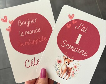 Cartes étapes cerf fleuri