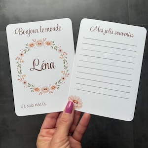 Cartes étapes fleuries