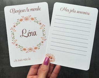 Cartes étapes fleuries