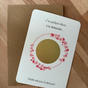 Carte à gratter à personnaliser