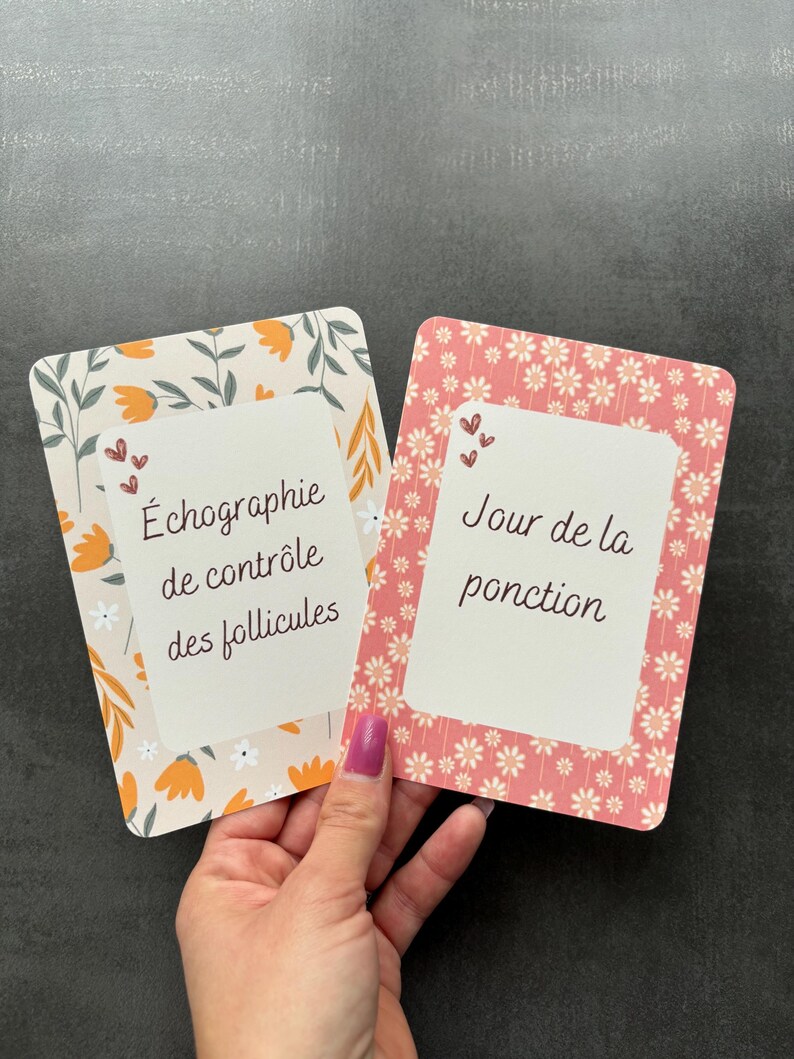 Cartes étapes parcours PMA fleuries image 4