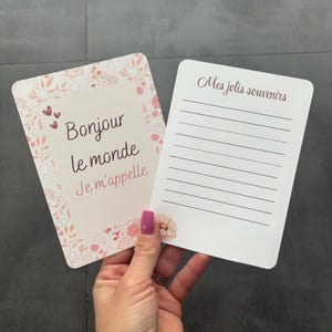 Cartes étapes fleuries
