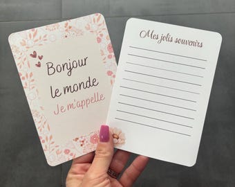Cartes étapes fleuries