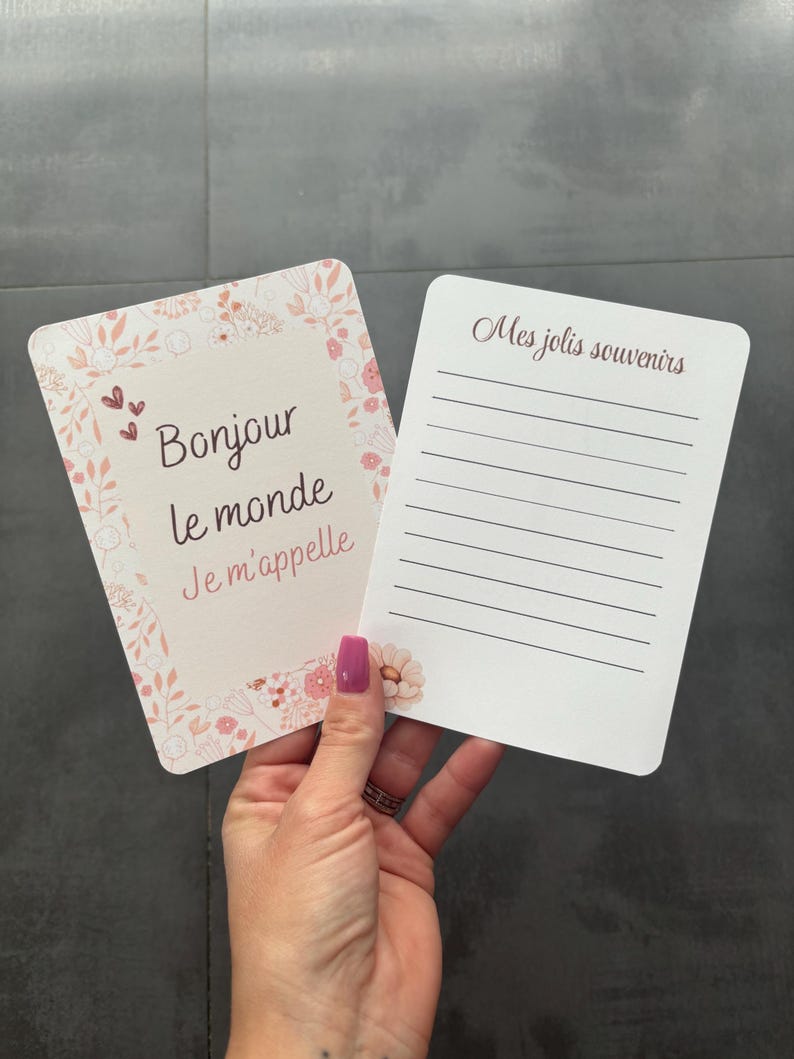 Cartes étapes fleuries afbeelding 1