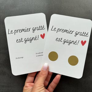 Carte à gratter personnalisée