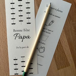 Crayon à planter « bonne fête papa « 