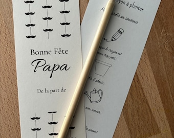 Crayon à planter « bonne fête papa « 