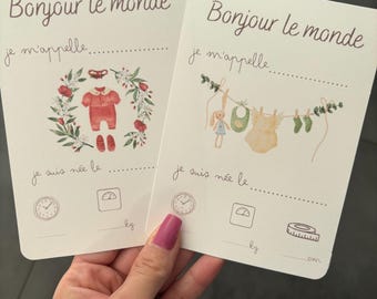 Carte bonjour le monde