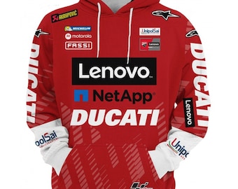 Men's Sweatshirts Ducati Racing Motorcycle Motor Style - Hoodie- #4088SW