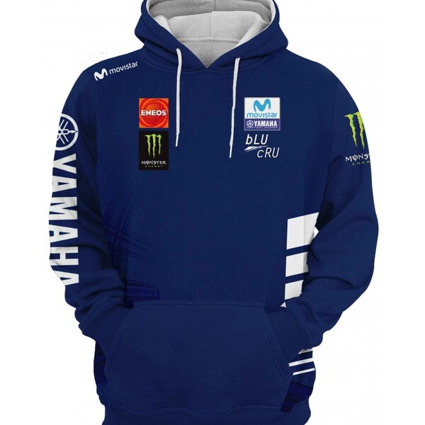 Herren Sweatshirts Yamaha Racing Motorrad- Motorsport- Hoodie- #4035SW