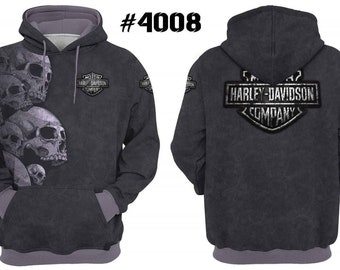 Men's Sweatshirts Harley Davidson Motorcycle Motorsport- Hoodie- #4008SW