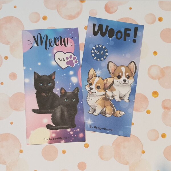 Meow & Woof Rubbelklappkarte