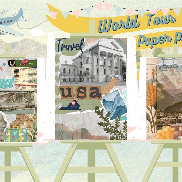 Scrapbook Paper Old World Map - Etsy