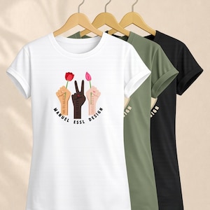 Equality Unisex T-Shirt, Statement-Shirt für Vielfalt, Weiß, Oliv oder Schwarz, 100 % Baumwolle