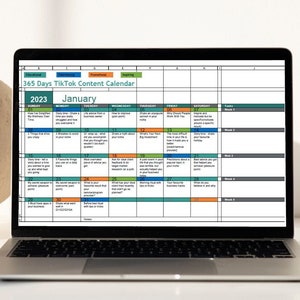 Social Media Content Calendar | Content Planner Template Google Sheets | Monthly | Social Media Marketing Planner| Digital Planner 2023
