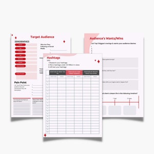 Youtube Planner | Marketing Planner | Social Media Content Calendar | Social Media Video | YouTube Template | Script | Youtube Shorts