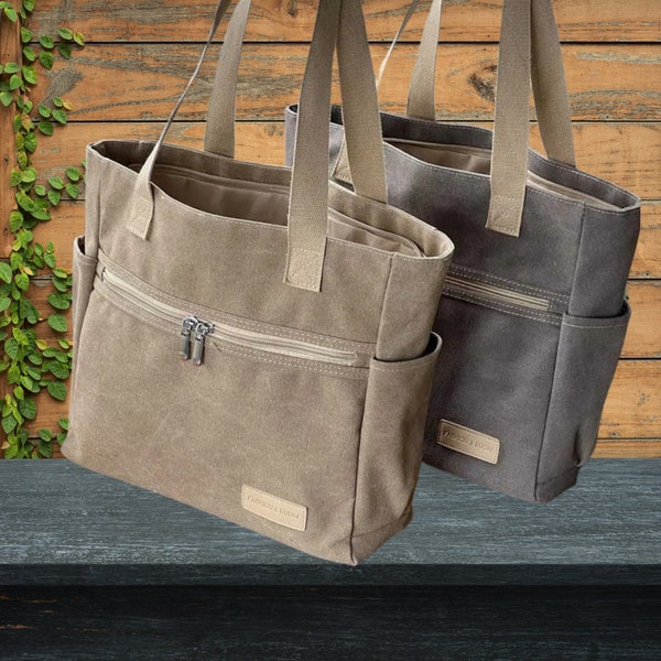 Cute Corduroy Canvas Tote Bag, Student Laptop Shoulder Bag Portable Handbag With Zipper For Women Canvas Tote Bag Corduroy Bag