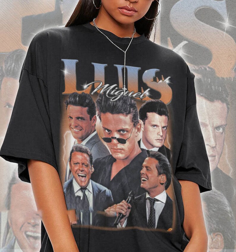 Luis Miguel Tour 2023 Shirt Retro Luis Miguel Merch Shirt Etsy Canada