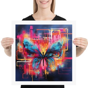 Abstracte vlinderkunst