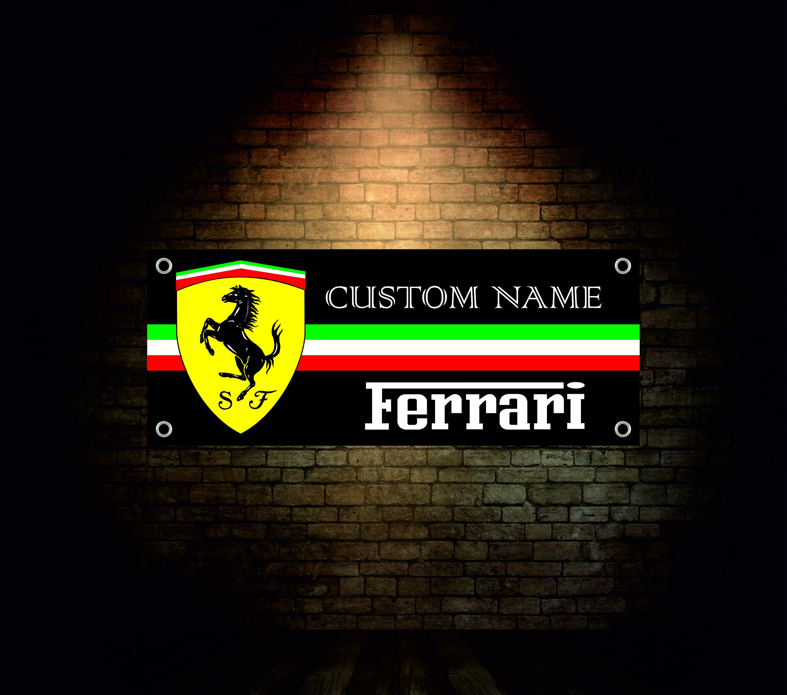 Ferrari Logo Banner Vinyl Garage Signoffice or - Etsy