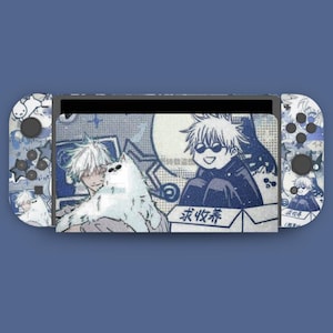 Skinsticker Nintendo Switch COONCOON Blue-serie || Bestseller vinylsticker 3 m || Volledige dekking Switch Skin Wrap
