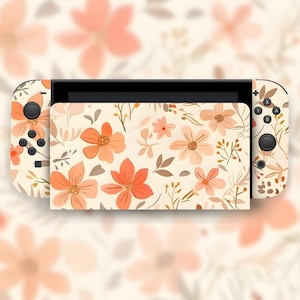 Herfstbloemen natuur Switch skin, bloemen natuur, Valentijnsdagcadeau, cadeau romantische roos, zomercadeau, tulp skin gaming wrap