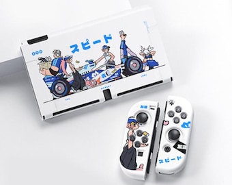 KOWA X ASO Switch-fodral | Switch 2, Switch Regular, Switch OLED-fodral, Doodle Girl-karaktär Racing Design Racer Mode